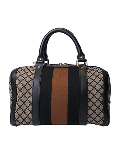 Web Diamante Boston Bag, front view